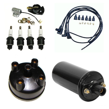 Aic Replacement Parts TUNE UP KIT Fits Ford 8N TRACTOR SIDE MOUNT DISTRIBUTOR IGNITION KIT W/ 12V COIL KT-ELI80-0295